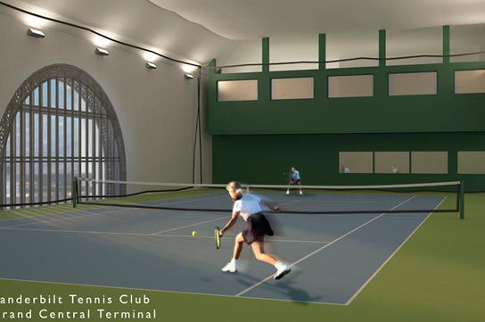 Rendering of the future Vanderbilt Tennis Club